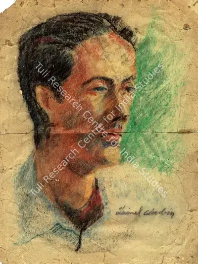 Zainul Abedin (Artist), Portrait, 1943, Painting