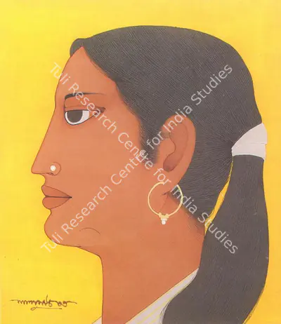 Lalu Prasad Shaw (Artist), Woman, Painting