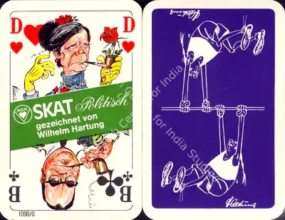Wilhelm Hartung (Artist), SKAT Politisch, 1976, Playing Cards