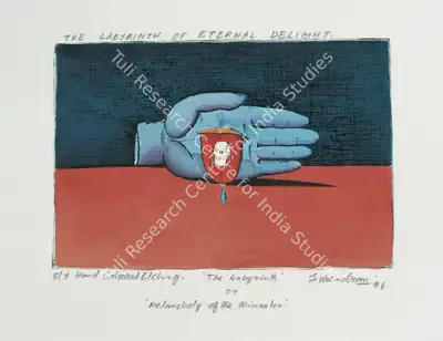 Surendran Nair (Artist), Marriage Of Man Ray To Duchamp, 1996, Graphic Art