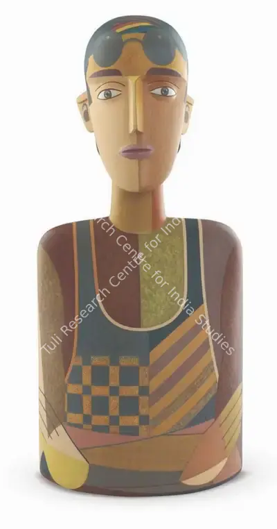 Jagdish Chintala (Artist), Man at Miami Beach, 2000, Sculpture