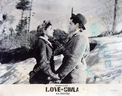 D.K. Dhuri (Cinematographer), Love In Simla, 1960, Lobby Card