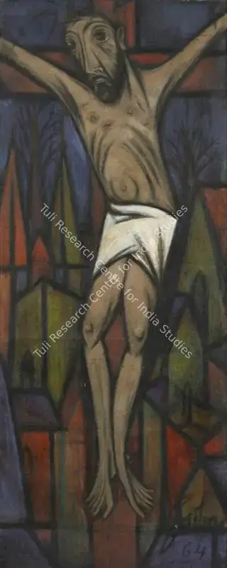 A.A. Raiba (Artist), Untitled (Crucifixion), 1964, Painting