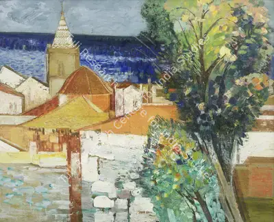 Sakti Burman (Artist), Printemps Espagnol, 1960, Painting