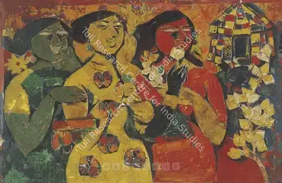 Alphonso (Artist), Three Sisters, 1975, Painting