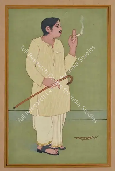 Lalu Prasad Shaw (Artist), Untitled (Bengali Babu), 2007, Painting