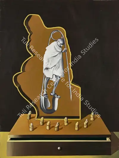 Debraj Goswami (Artist), Gandhipin, 2007, Painting