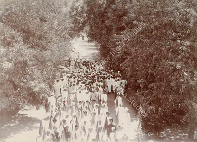 Studio Bourne & Shepherd (Photographic Studio), The Sagramji (Sangramji) High School Students, 1909, Antiquarian Photograph
