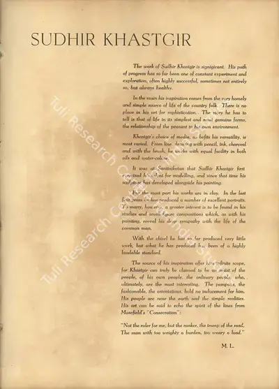 M. L. (Essayist), Seven Contemporary Artists, 1951, Essay