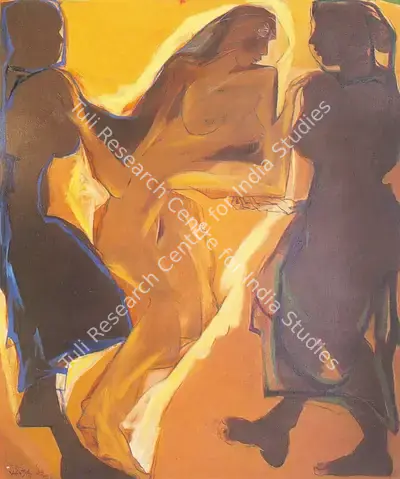 Jatin Das (Artist), Working Women I, 1989, Painting