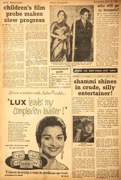Shammi Shines in Crude, Silly Entertainer !, 1962, Film Review