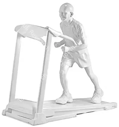 Debanjan Roy (Artist), Gandhi On Treadmill, 2015, Sculpture