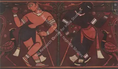 Jamini Roy (Artist), Krishna and Balaram, 1932, Painting