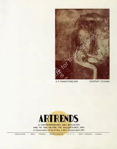 Janakiram, P.V. (Editor). Artrends - A Contemporary Art Bulletin. 6 & 7(4 & 1). Madras: Progressive Painters, July-October 1971 | Bulletin | FineArts | 00842098