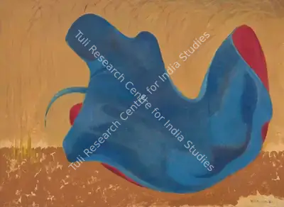 B.C. Sanyal (Artist), Shrouded Woman (Variation IX), 1980, Painting