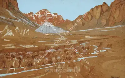Serbjeet Singh (Artist), Gonpa Phyiang, 1950, Painting