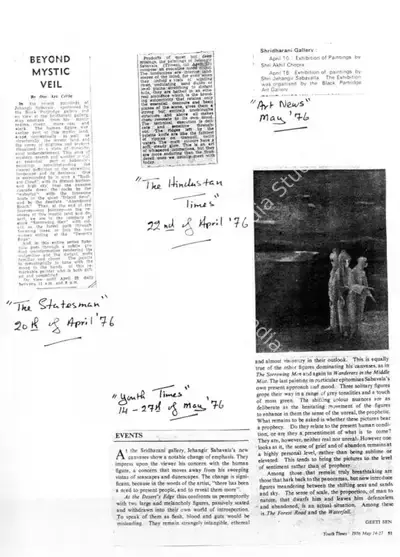 Geeti Sen (Writer), Events, 1976, Newspaper Clipping