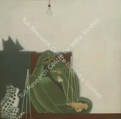 Rameshwar Broota (Artist), Sewadhar, 1972, Painting