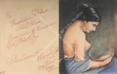Hemendranath Mazumdar (Artist), Study For Nadia Palalce Durbar Painting, 1947, Painting