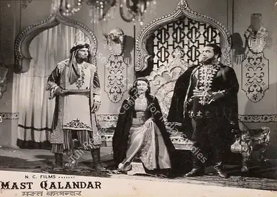 Gulshan Bahl (Producer), Mast Qalandar, 1955, Lobby Card