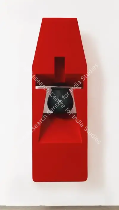 Riyas Komu (Artist), Keep Cooking (Blood Red Series 6), 2005, Sculpture