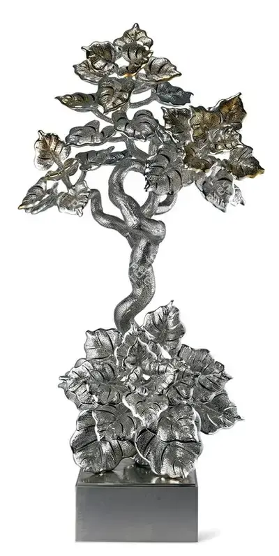 Dhananjay Singh (Artist), Mirror Tree, 2021, Sculpture