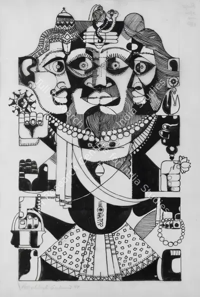 Ranjitsinhrao Gaekwad (Artist), Untitled, 1997, Painting