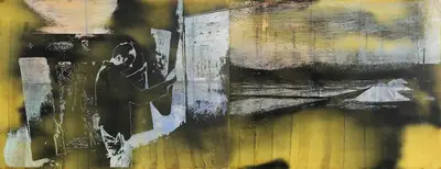 Justin Ponmany (Artist), Salt Assault, 2005, Painting