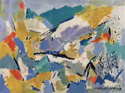 Sudhangsu Bandyopadhyay (Artist), Untitled, 2012, Painting