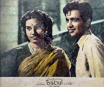 Fali Mistry (Cinematographer), Babul, 1950, Lobby Card
