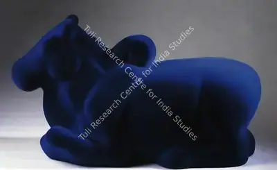 Arunkumar H. G. (Artist), Nandi In Blue, 2008, Sculpture