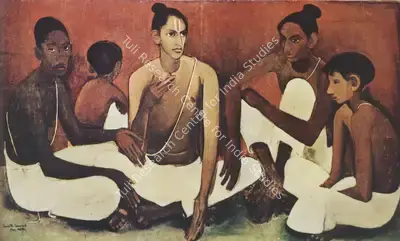 Amrita Sher-Gil (Artist), Brahmacharis, 1937, Painting