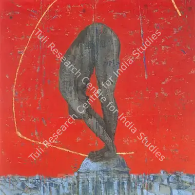 Iranna, G.R. (Artist). Untitled. Oil and gold leaf on canvas, 2004 | Painting | FineArts | 00597737