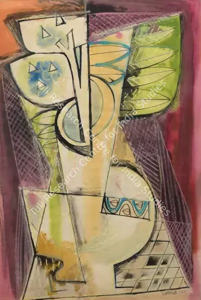 Bhatt, Jyoti (Artist). Still Life, 1955 | Painting, Sa.Del/14.09.24, 2024 · Saffronart