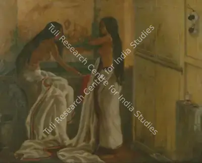Robin Mukherjee (Artist), The Bath, Painting