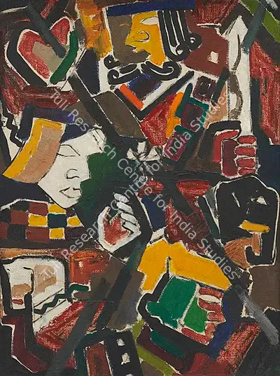 M.F. Husain (Artist), Untitled, 1950, Painting