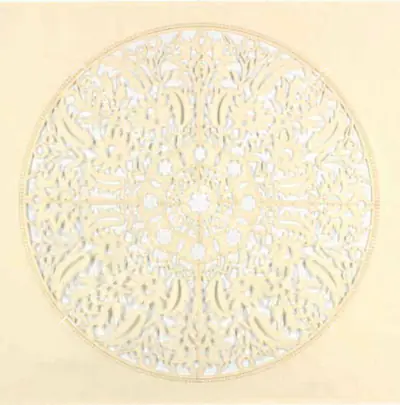 Anila Quayyun Agha (Artist), All the Flowers are for me (White), 2015, Graphic Art