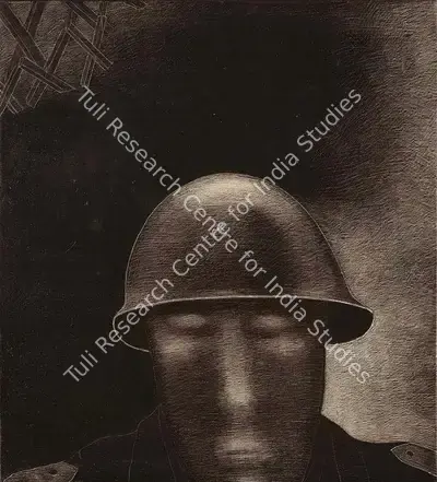 Rameshwar Broota (Artist), Lost Soldier, 1989, Painting