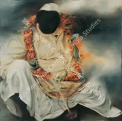 Jaideep Mehrotra (Artist), State Of The State, 1989, Painting
