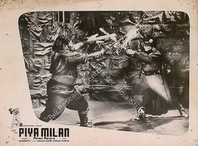 Raghunath (Director), Piya Milan, 1958, Lobby Card