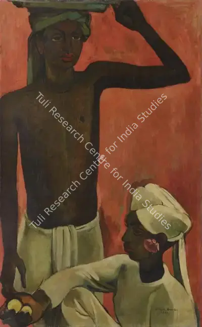 Amrita Sher-Gil (Artist), Boys with Lemons, 1935, Painting