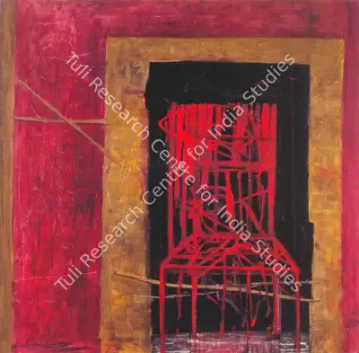 Amitava Das (Artist), And The Red Chair, 2007, Painting