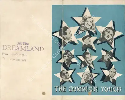 John Baxter (Director), The Common Touch, 1941, Handbill