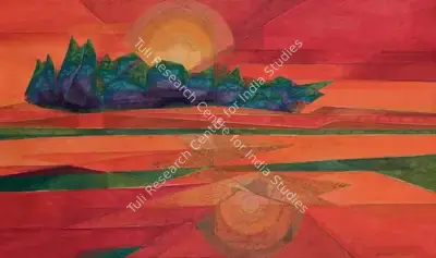 Sabavala, Jehangir (Artist). The Casuarina Line II. Oil on canvas, 2002 | Painting | FineArts | 00333328