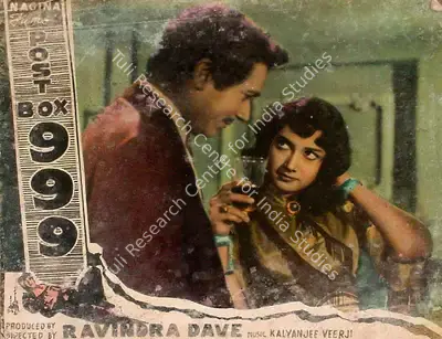 Ravindra Dave (Producer), Post Box 999, 1958, Lobby Card