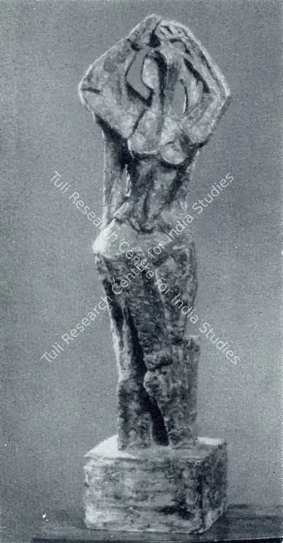 S. Dhanapal (Artist), Standing Figure, 1961, Sculpture