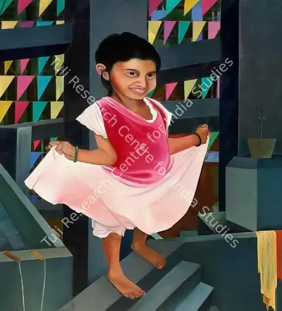 Jagannath Mohapatra (Artist), First Step 1, Painting
