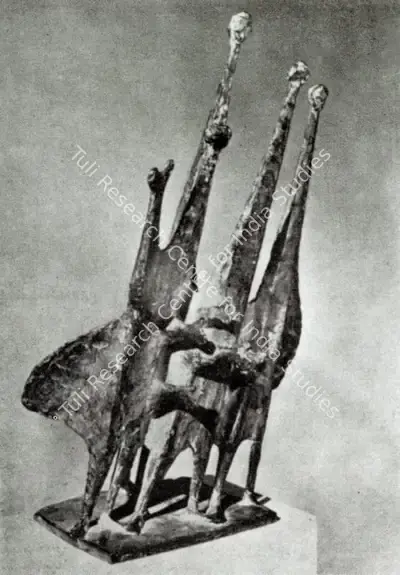 Kenneth Armitage (Artist), People in a Wind, 1960, Sculpture