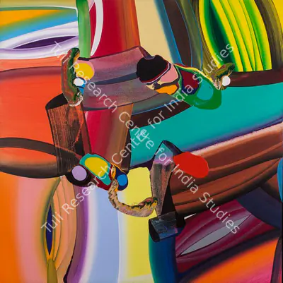 Bose Krishnamachari (Artist), Stretched Bodies, Painting
