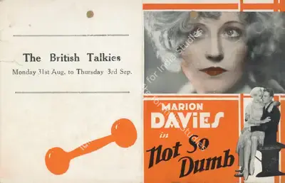 King Vidor (Producer), Not So Dumb, 1930, Handbill